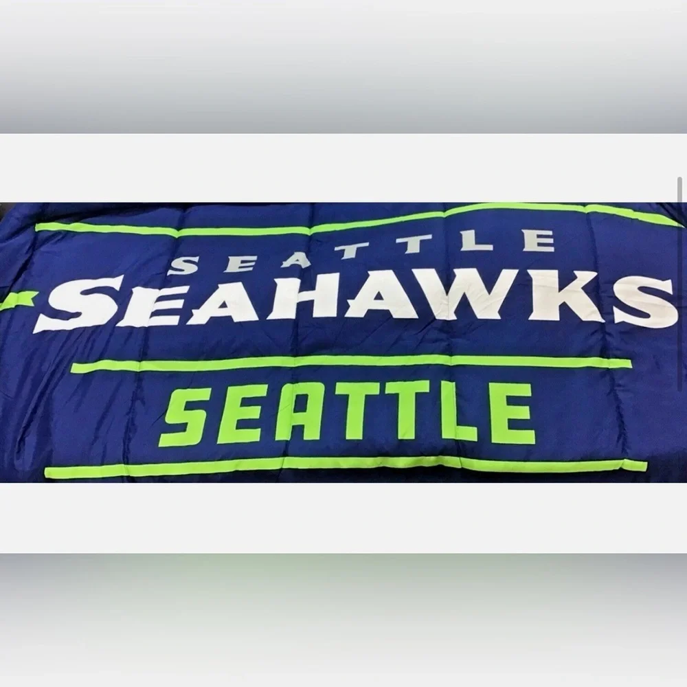 Seattle Seahawk Football Blanket